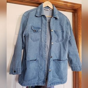Vintage denim chore coat